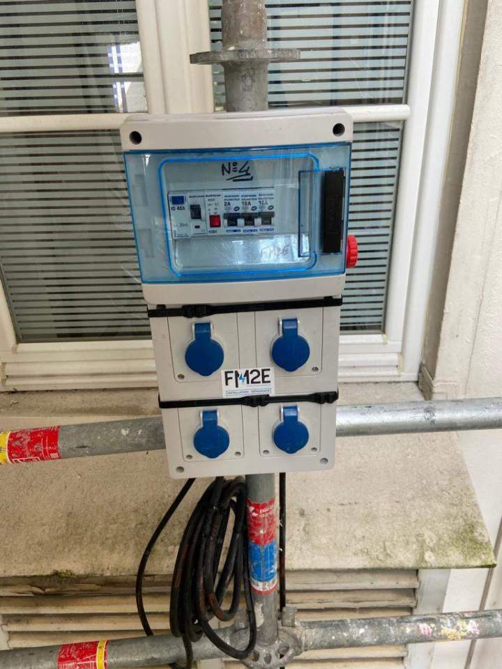 Installation électrique sur chantier Villeparisis